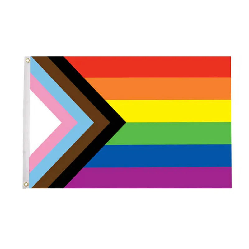 Colorful Rainbow Flag 90x150cm 100D Polyester lgbt flag Gay Pride Peace Flags Homosexual Philadelphia Philly Lesbian Flag Quick Pick Grocers