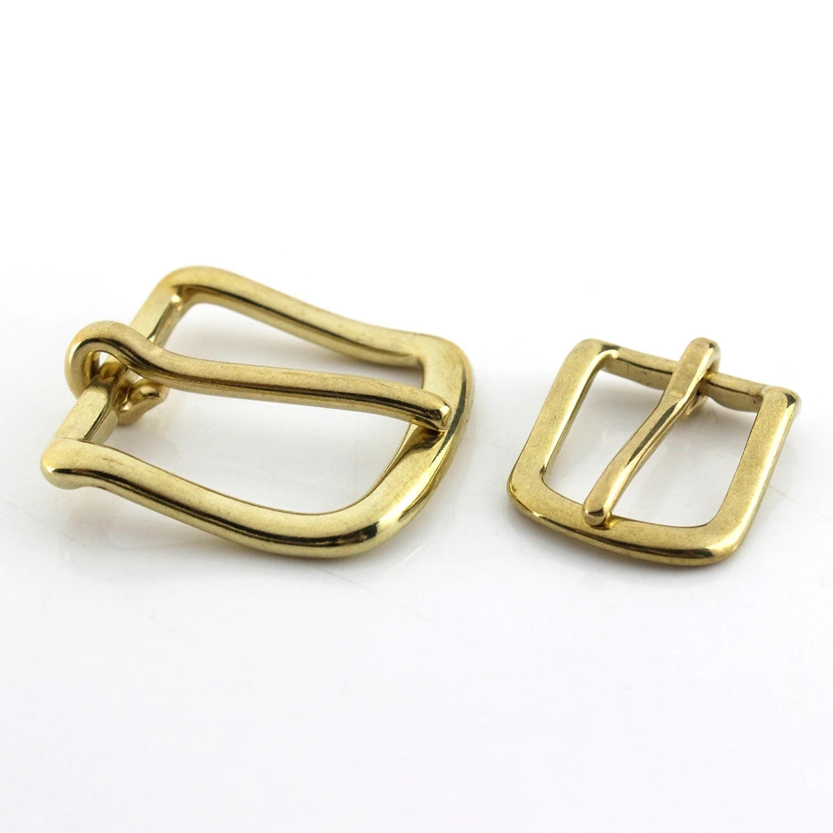 Solid Brass Belt Buckle End Bar Heel bar Buckle Single Pin Belt Half Buckle For Leather Craft Bag Strap Jeans Webbing Dog Collar Quick Pick Grocers