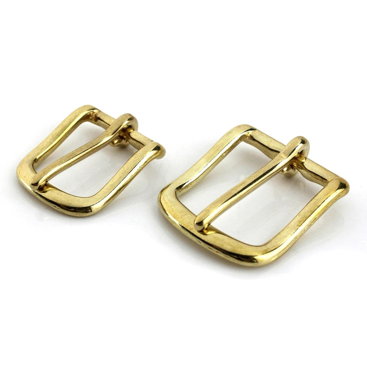 Solid Brass Belt Buckle End Bar Heel bar Buckle Single Pin Belt Half Buckle For Leather Craft Bag Strap Jeans Webbing Dog Collar Quick Pick Grocers