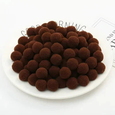 Pompoms 8/10/15/20/25/30mm Soft Pompons Colorful Fluffy Plush Craft DIY Pom Pom Fur Ball Pon Pon Home Decoration Kids Toys 10g Econic Blanks