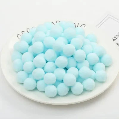 Pompoms 8/10/15/20/25/30mm Soft Pompons Colorful Fluffy Plush Craft DIY Pom Pom Fur Ball Pon Pon Home Decoration Kids Toys 10g Econic Blanks