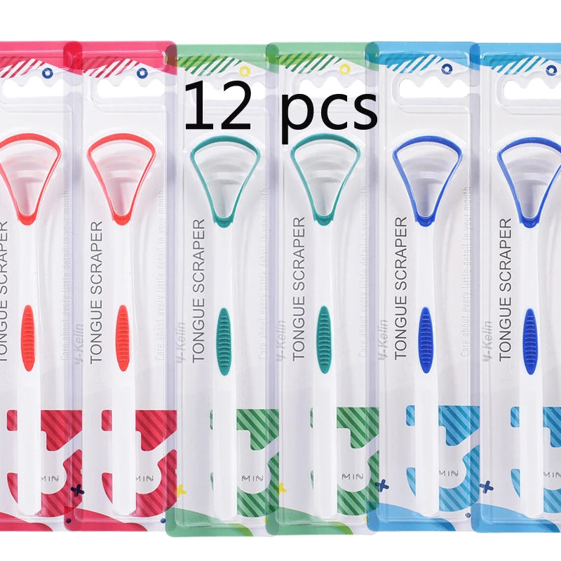 Y-Kelin Tongue Scraper Oral  Cleaner Brush Fresh Breath Cleaning Coated  Toothbrush  Hygiene Care Tools Econic Blanks