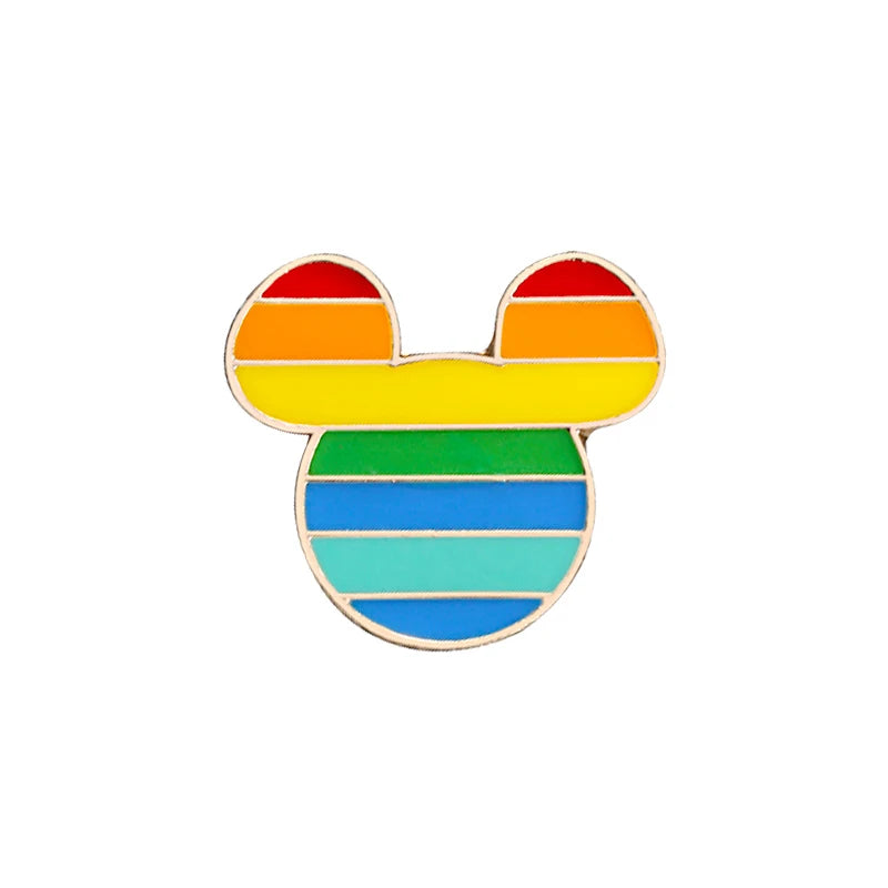 LGBT Flag Rainbow Heart Brooch Peace and Love Enamel Pins Clothes Bag Lapel Pin Gay Lesbian Pride Icon Badge Unisex Jewelry Gift Quick Pick Grocers