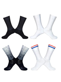 New Summer Breathable Cycling Socks Men Anti Slip Seamless Aero Bike Wearproof Road Calcetines Ciclismo Quick Pick Grocers