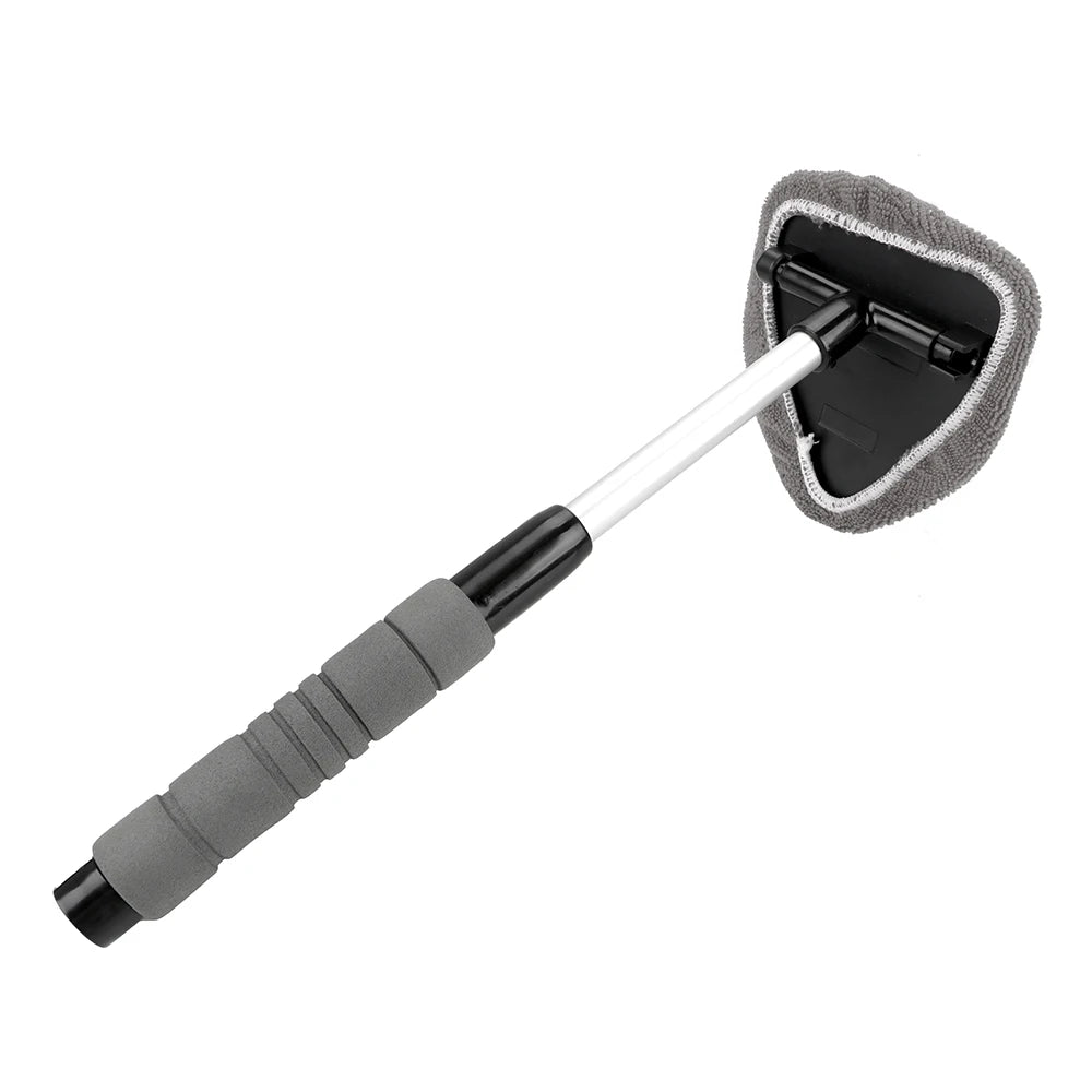 Window Scraping Mist Eliminator Microfiber Car Window Cleaner Telescopic Window Glass Cleaner Car Windshield Cleaning Brush