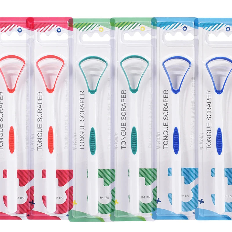 Y-Kelin Tongue Scraper Oral  Cleaner Brush Fresh Breath Cleaning Coated  Toothbrush  Hygiene Care Tools Econic Blanks