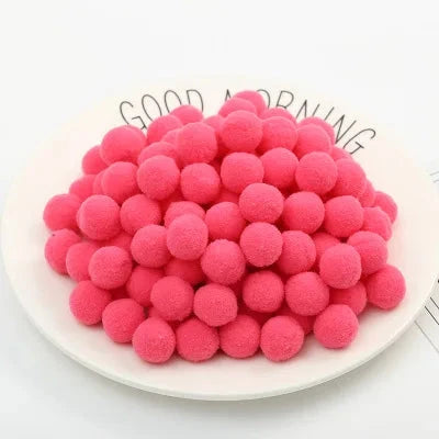 Pompoms 8/10/15/20/25/30mm Soft Pompons Colorful Fluffy Plush Craft DIY Pom Pom Fur Ball Pon Pon Home Decoration Kids Toys 10g Econic Blanks