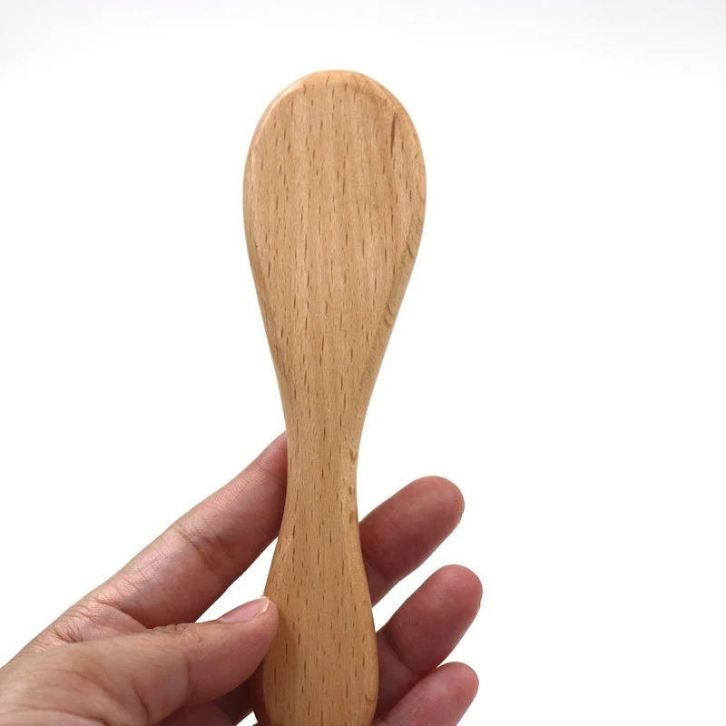 Hot Sales Safety Good Quality   Natural Wool beech Wooden Comb  Kids  Baby Hair Brush Purest Peak