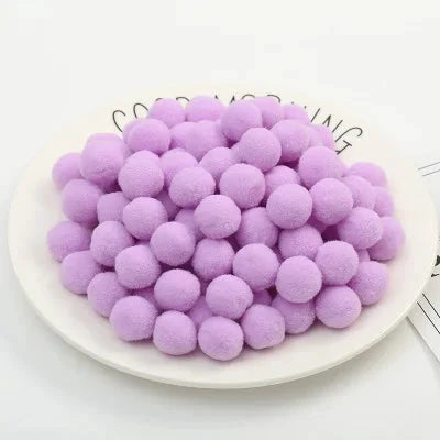 Pompoms 8/10/15/20/25/30mm Soft Pompons Colorful Fluffy Plush Craft DIY Pom Pom Fur Ball Pon Pon Home Decoration Kids Toys 10g Econic Blanks