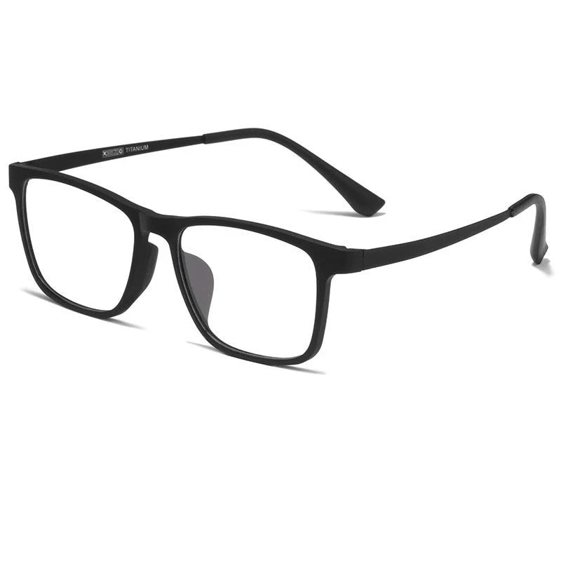 YIMARUILI Ultra Light Fashion Men's Glasses Frames Square Comfortable Pure Titanium Optical Prescription Big Eyeglasses HR3068 Econic Blanks