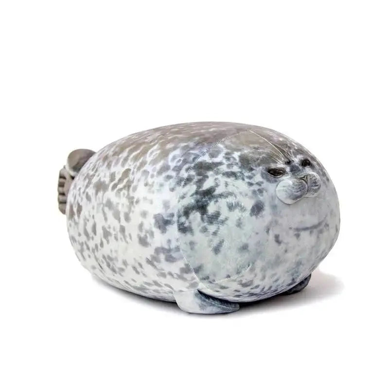 Angry Blob Seal Pillow Chubby 3D Novelty Sea Lion Doll Plush Stuffed Toy Baby Sleeping Throw Pillow Gifts for Kids Girls Econic Blanks
