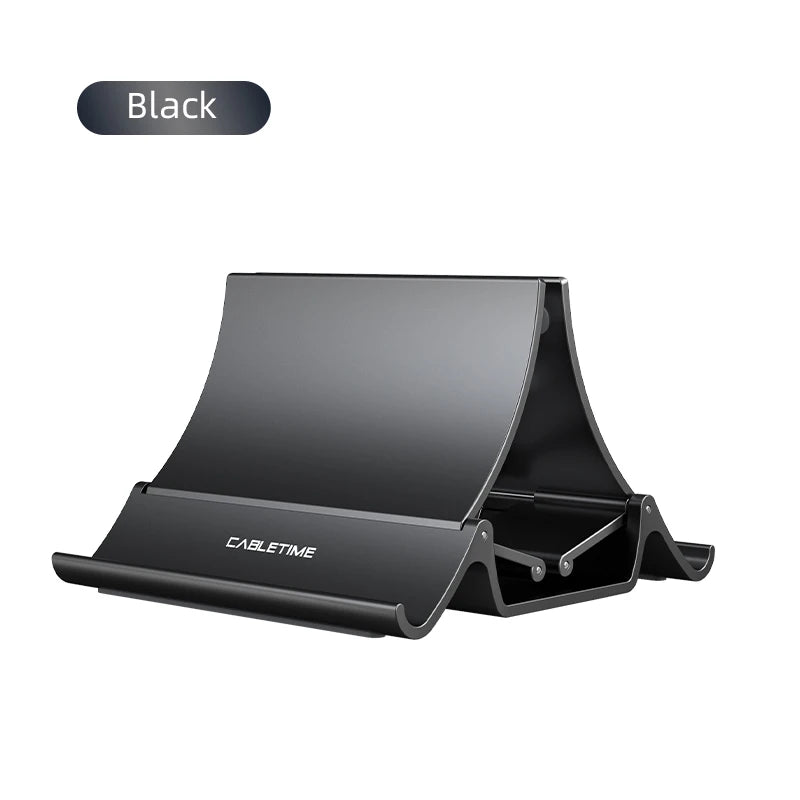 CABLETIME Vertical Laptop Stand Automatically Shrink Space-Saving Multifunctional Tablet Stand for MacBook Surface iPad Phone Quick Pick Grocers