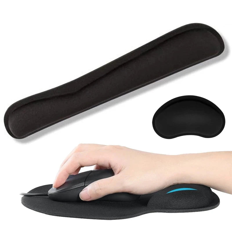 RAKOON Mouse Pad with  Wrist Rest Non-Slip Base Wrist Rest Pad Ergonomic Mousepad for Typist Office Gaming PC Laptop Econic Blanks