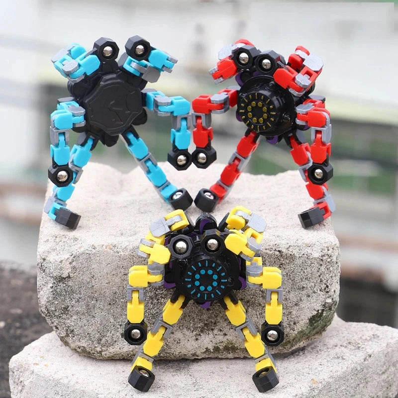 Deformed Fidget Spinner Chain Toys For Children Antistress Hand Spinner Vent Toys Adult Stress Relief Fidget Sensory Gyro Gift Econic Blanks