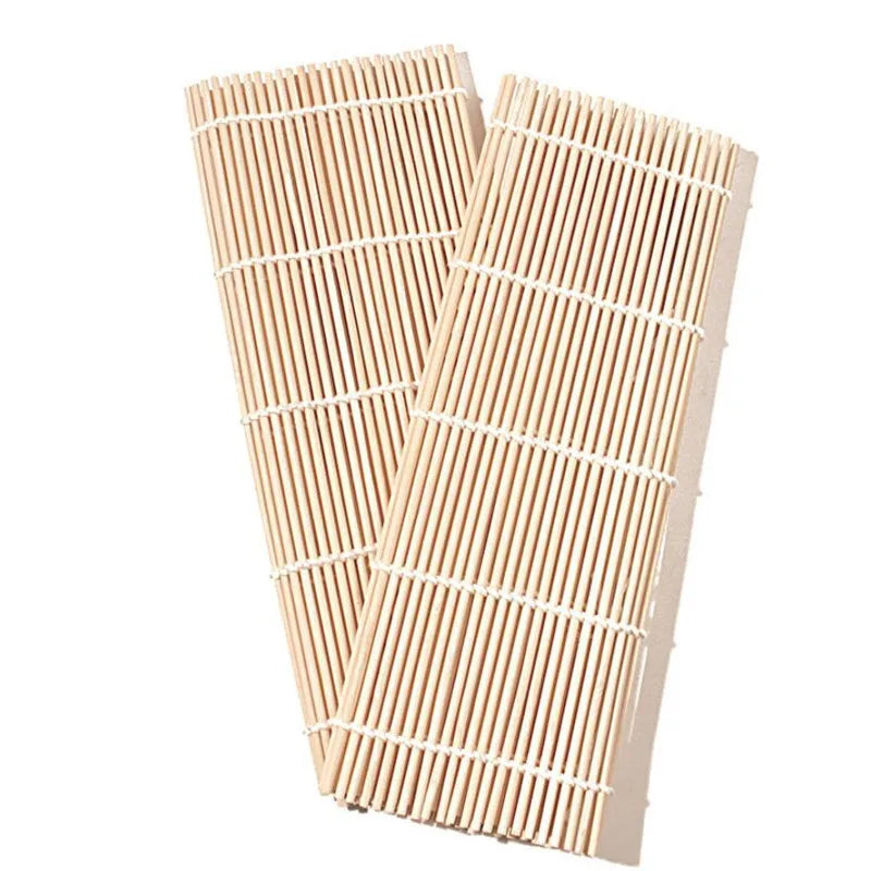 24*24CM Sushi Tool Bamboo Rolling Mat DIY Onigiri Rice Roller Chicken Roll Hand Maker Kitchen Japanese Sushi Maker Tools Quick Pick Grocers