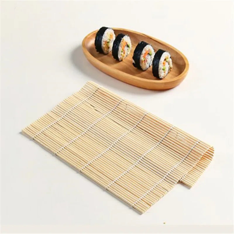 24*24CM Sushi Tool Bamboo Rolling Mat DIY Onigiri Rice Roller Chicken Roll Hand Maker Kitchen Japanese Sushi Maker Tools Quick Pick Grocers