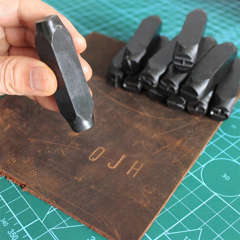 Letter&Number Stamp Punch Set Hardened Steel Metal Wood Leather Steel Punch Alphabet Letter Number Tool Leather craft Stamp Econic Blanks