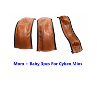 Stroller PU Leather Handle Covers Fit For Cybex Mios Pram Bumper Sleeve Case Armrests Protective Cover Stroller Accessories Quick Pick Grocers