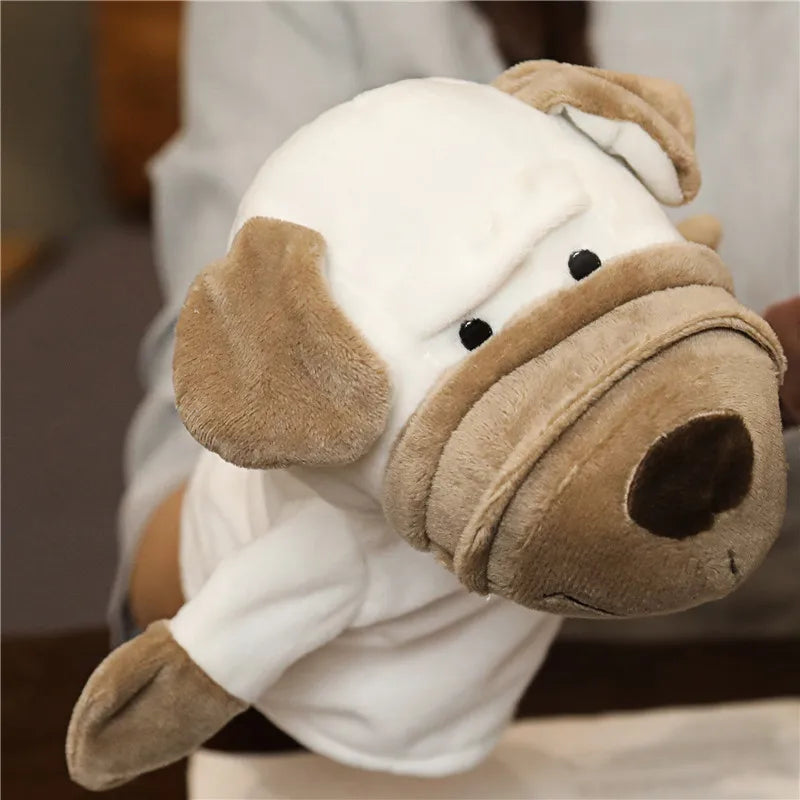 Stuffed Plush Animals Toys Hand Finger Story Puppet Kawaii Dolls Educational Baby Toys Lion Elephant Bunny Monkey Children GIft Purest Peak