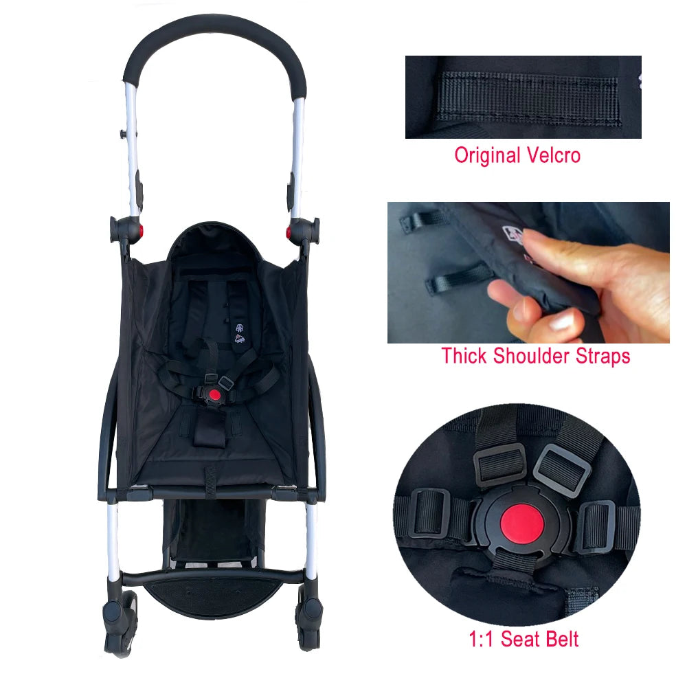 COLU KID® Baby Stroller Accessories Cushion Seat For Babyzen Yoyo Yoyo2 Stroller 175 Degrees Cloth Linen Original Material Purest Peak