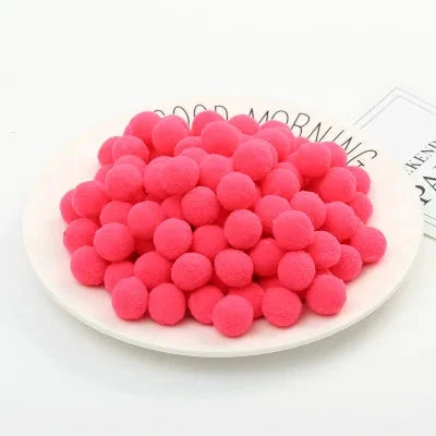Pompoms 8/10/15/20/25/30mm Soft Pompons Colorful Fluffy Plush Craft DIY Pom Pom Fur Ball Pon Pon Home Decoration Kids Toys 10g Econic Blanks