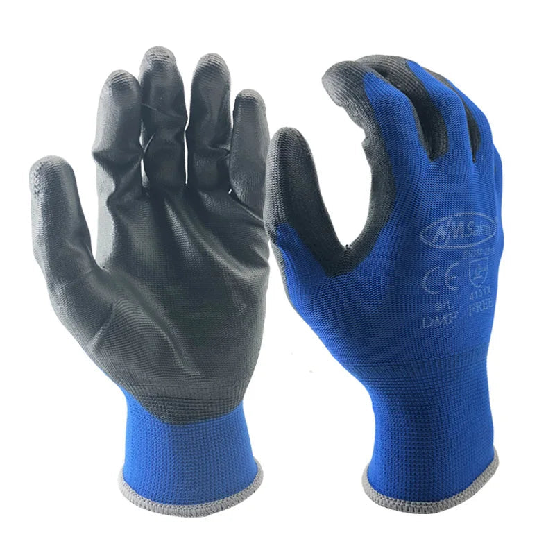 24Pieces/12Pairs Professional Working Protective Gloves For Men Construction Women Garden Nylon Running Glove Obtained CE EN388. Econic Blanks