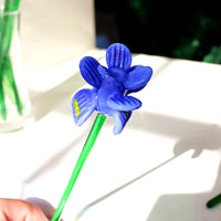 Handmade Colorful Murano Glass Flower Craft Figurine Wedding Valentine's Day Favors Gifts Table Miniature Vase Decor Ornaments Quick Pick Grocers