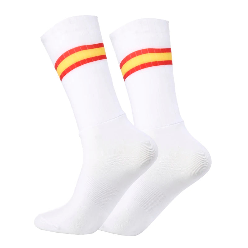 New Summer Breathable Cycling Socks Men Anti Slip Seamless Aero Bike Wearproof Road Calcetines Ciclismo Quick Pick Grocers