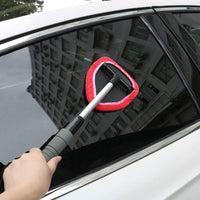 Window Scraping Mist Eliminator Microfiber Car Window Cleaner Telescopic Window Glass Cleaner Car Windshield Cleaning Brush