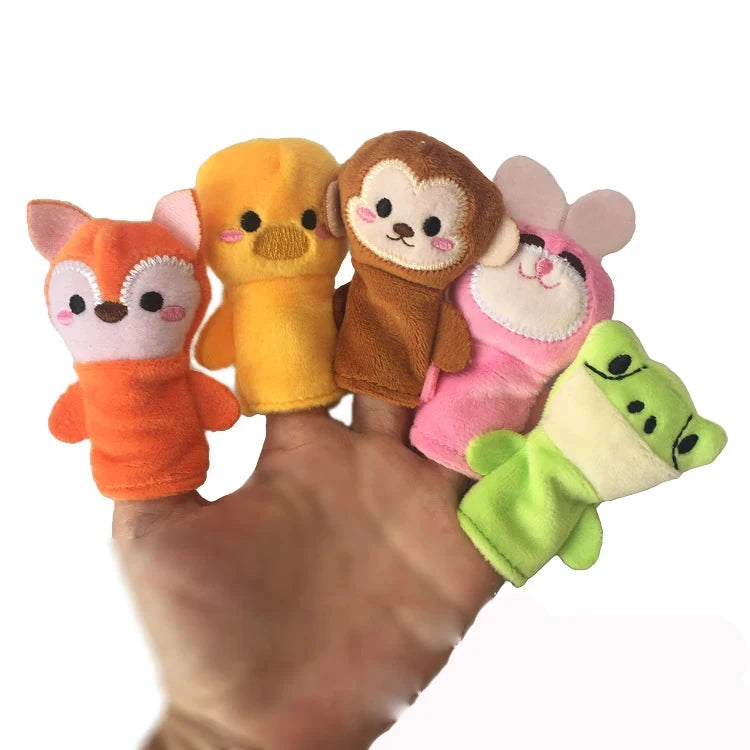 Hand Finger Puppets Plush Set – Animal Cartoon Toys for Kids Econic Blanks