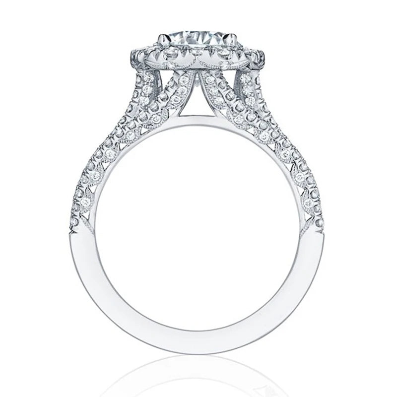 Huitan Trendy Women Rings with Brilliant Cubic Zirconia Luxury Engagement Rings Fashion Wedding Party Jewelry Drop Shipping Quick Pick Grocers