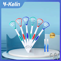 Y-Kelin Tongue Scraper Oral  Cleaner Brush Fresh Breath Cleaning Coated  Toothbrush  Hygiene Care Tools Econic Blanks