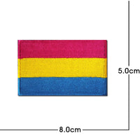 Rainbow Flag Embroidered Patch Pride Gay LGBT Tactical Applique for Clothes Hat Military Emblem with Hook and Loop Quick Pick Grocers