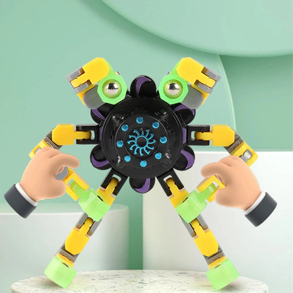 Deformed Fidget Spinner Chain Toys For Children Antistress Hand Spinner Vent Toys Adult Stress Relief Fidget Sensory Gyro Gift Econic Blanks