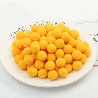 Pompoms 8/10/15/20/25/30mm Soft Pompons Colorful Fluffy Plush Craft DIY Pom Pom Fur Ball Pon Pon Home Decoration Kids Toys 10g Econic Blanks