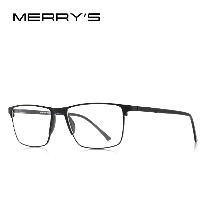 MERRYS DESIGN Men Titanium Alloy Glasses Frame Fashion Male Square Ultralight Eye Myopia Prescription Eyeglasses S2001 Econic Blanks