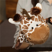 Stuffed Plush Animals Toys Hand Finger Story Puppet Kawaii Dolls Educational Baby Toys Lion Elephant Bunny Monkey Children GIft Purest Peak