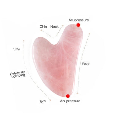 Natural Stone Jade Gouache Scraper Rose Quartz Facial Gua Sha Tools Neck Massager for Face Lifting Wrinkle Remover Beauty Health Quick Pick Grocers