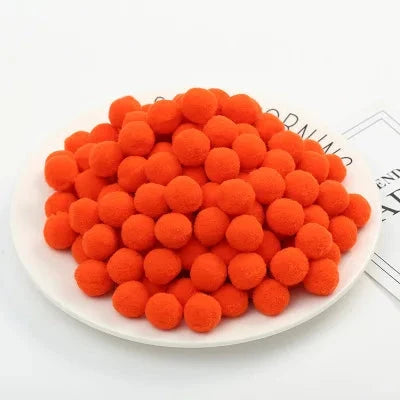 Pompoms 8/10/15/20/25/30mm Soft Pompons Colorful Fluffy Plush Craft DIY Pom Pom Fur Ball Pon Pon Home Decoration Kids Toys 10g Econic Blanks