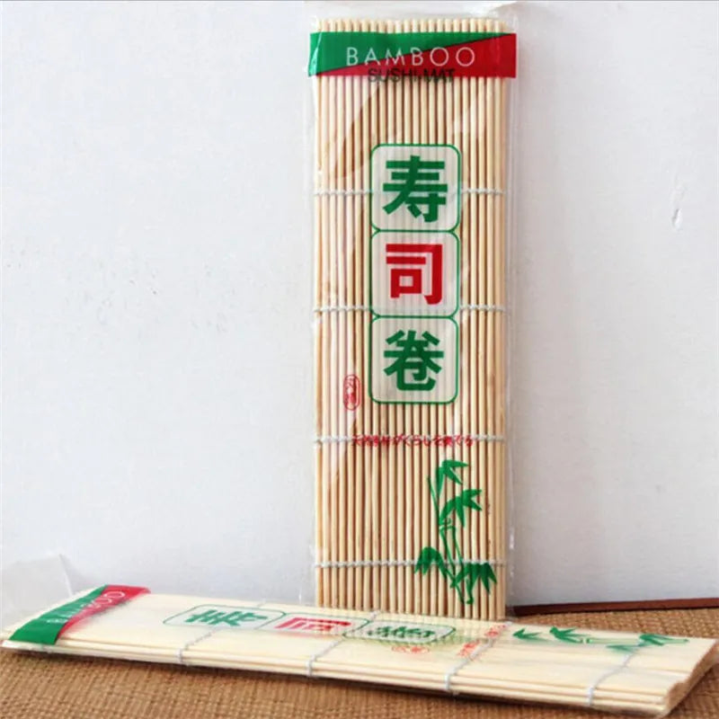 24*24CM Sushi Tool Bamboo Rolling Mat DIY Onigiri Rice Roller Chicken Roll Hand Maker Kitchen Japanese Sushi Maker Tools Quick Pick Grocers