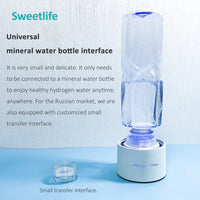 Bluevida Hydrogen Water Generator Bottle - Glass Cupbody - DuPont SPE & PEM Dual Chamber Maker Ionizer - H2 Inhalation Device Quick Pick Grocers