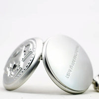 Antique Silver Fullmetal Alchemist Necklace Pendant Quartz Pocket Watch With Chain Gift Quick Pick Grocers