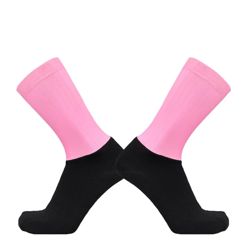 New Summer Breathable Cycling Socks Men Anti Slip Seamless Aero Bike Wearproof Road Calcetines Ciclismo Quick Pick Grocers