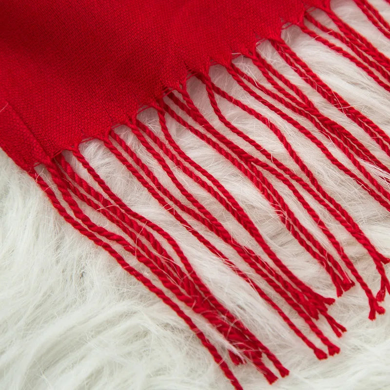 2022 Fashion Winter Women Scarf Thin Shawls and Wraps Lady Solid Female Hijab Stoles Long Cashmere Pashmina Foulard Head Scarves Quick Pick Grocers