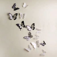 18Pcs/Set Crystal Butterfly Wall Sticker Garden Beautiful 3D Butterflies Room Home Decor Stickers Wedding Decoration Art Decals Quick Pick Grocers