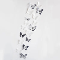 18Pcs/Set Crystal Butterfly Wall Sticker Garden Beautiful 3D Butterflies Room Home Decor Stickers Wedding Decoration Art Decals Quick Pick Grocers
