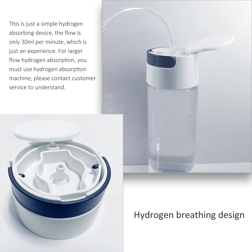 Bluevida Hydrogen Water Generator Bottle - Glass Cupbody - DuPont SPE & PEM Dual Chamber Maker Ionizer - H2 Inhalation Device Quick Pick Grocers