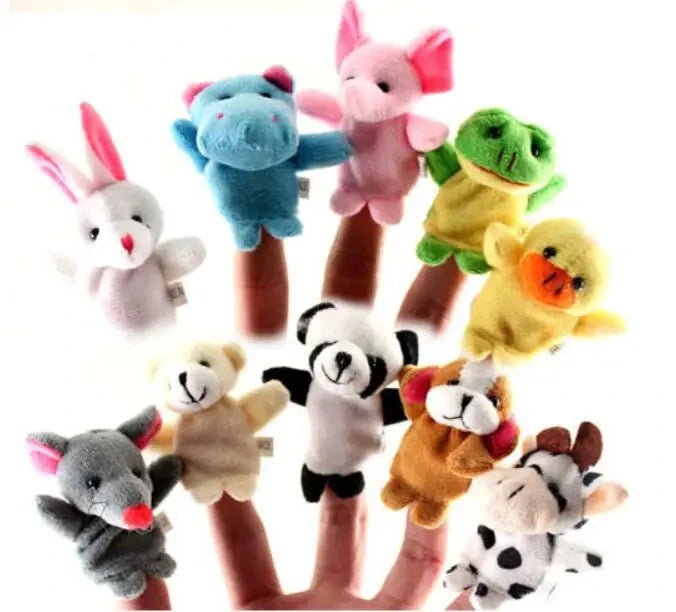 Hand Finger Puppets Plush Set – Animal Cartoon Toys for Kids Econic Blanks