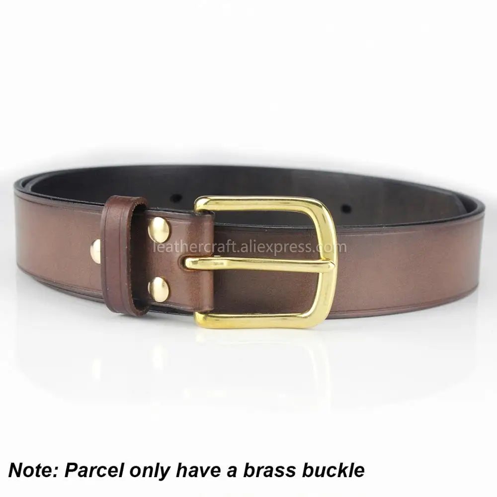 Solid Brass Belt Buckle End Bar Heel bar Buckle Single Pin Belt Half Buckle For Leather Craft Bag Strap Jeans Webbing Dog Collar Quick Pick Grocers