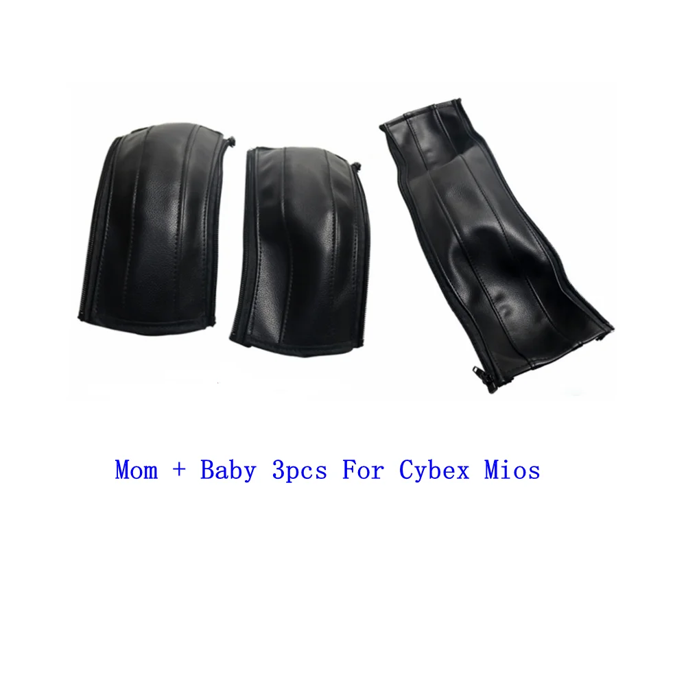 Stroller PU Leather Handle Covers Fit For Cybex Mios Pram Bumper Sleeve Case Armrests Protective Cover Stroller Accessories Quick Pick Grocers